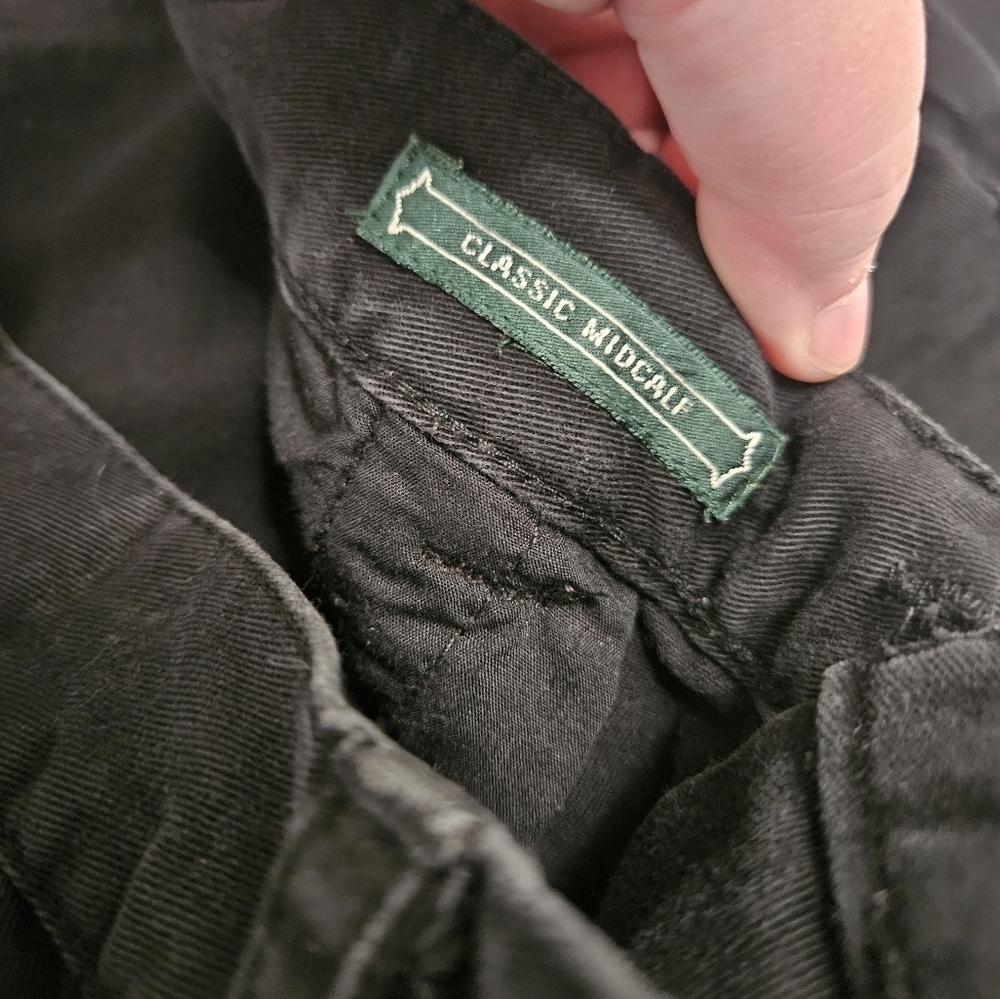 Lauren Ralph Lauren Classic Midcalf Black Jeans! - Picture 4 of 7